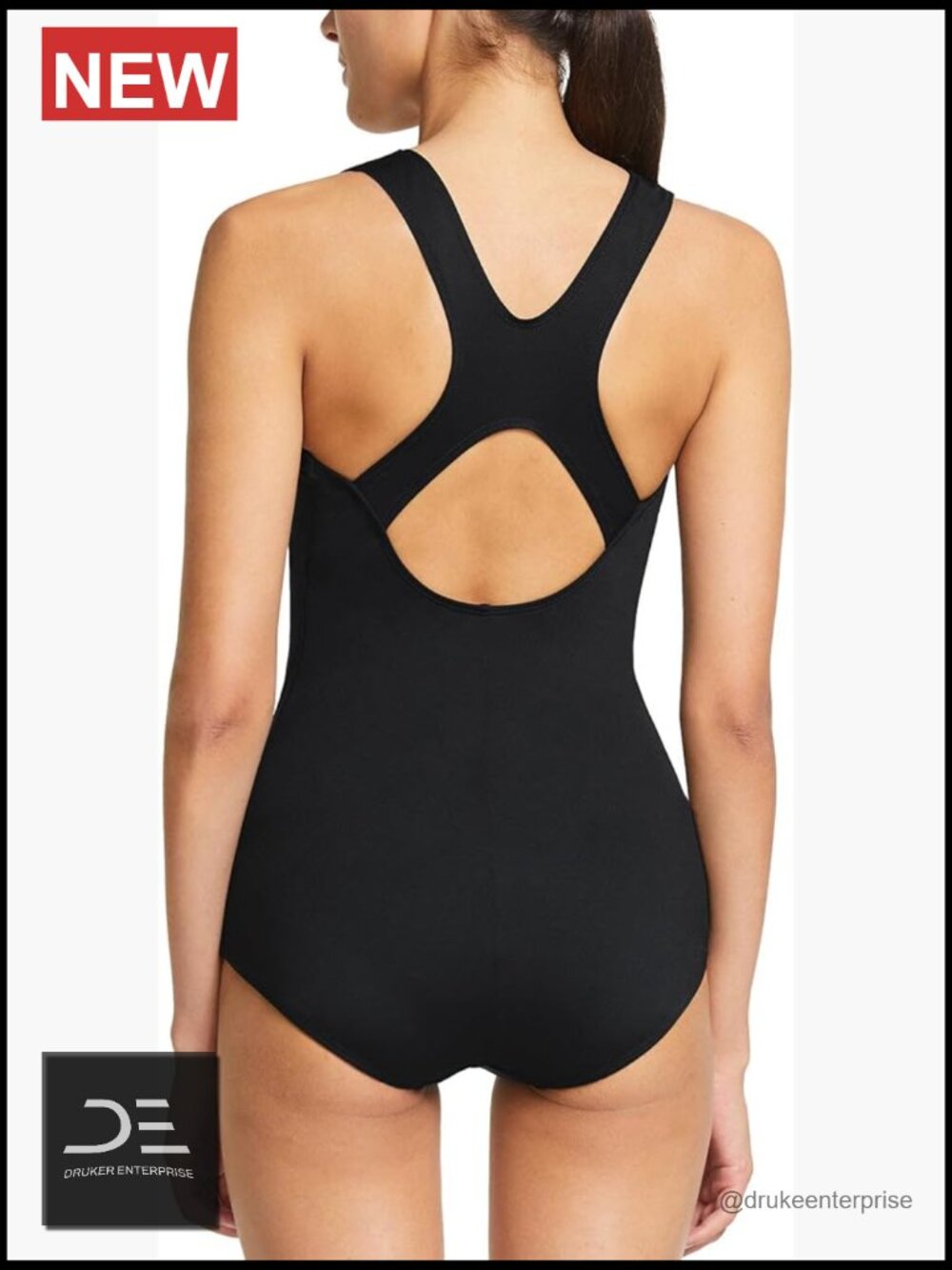 Women's Athletic One Piece Swimsuit Racerback Modest Bathing Suit